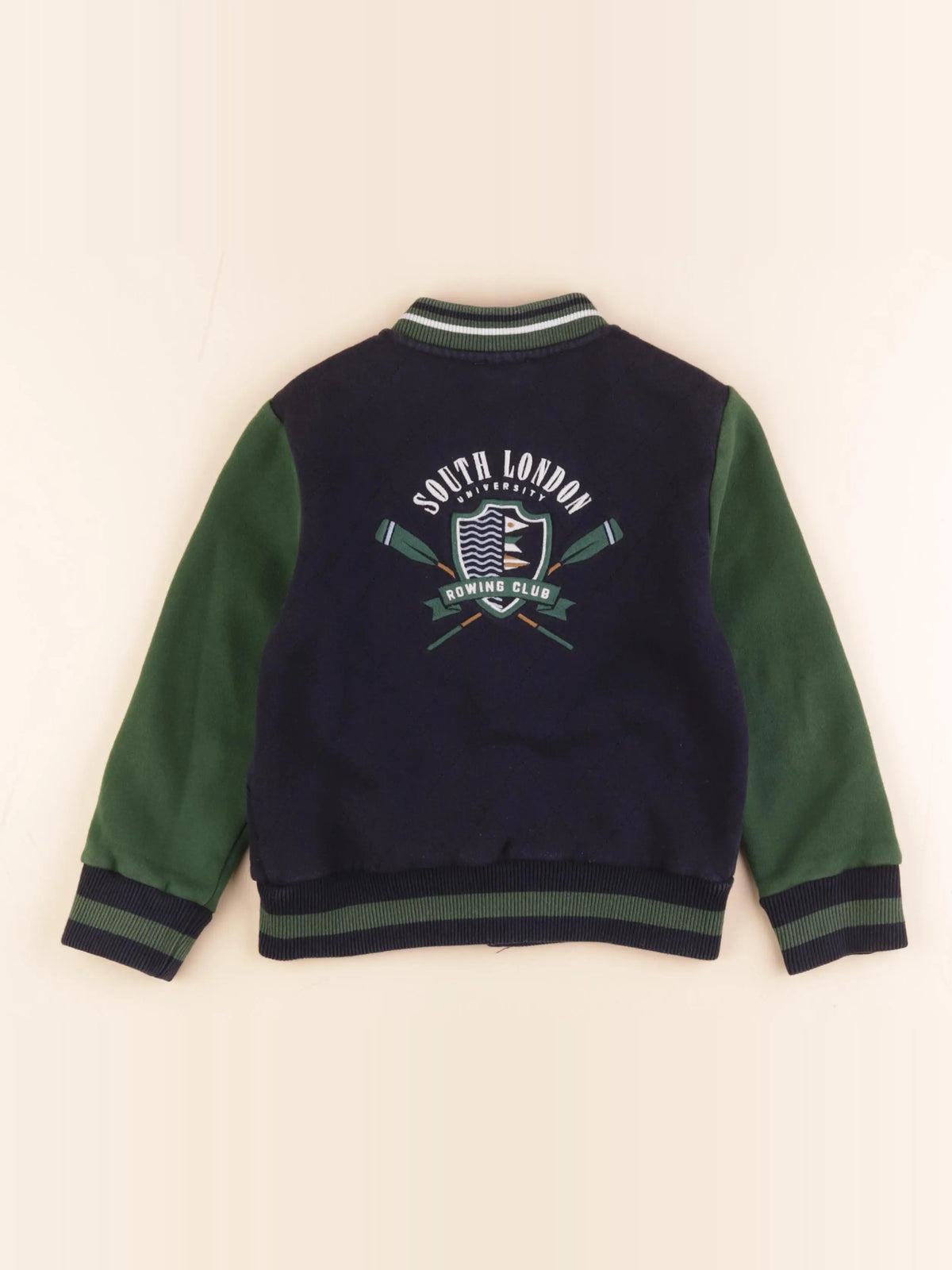 Cyrillus - sweat imprimé au dos bleu - 6 ans