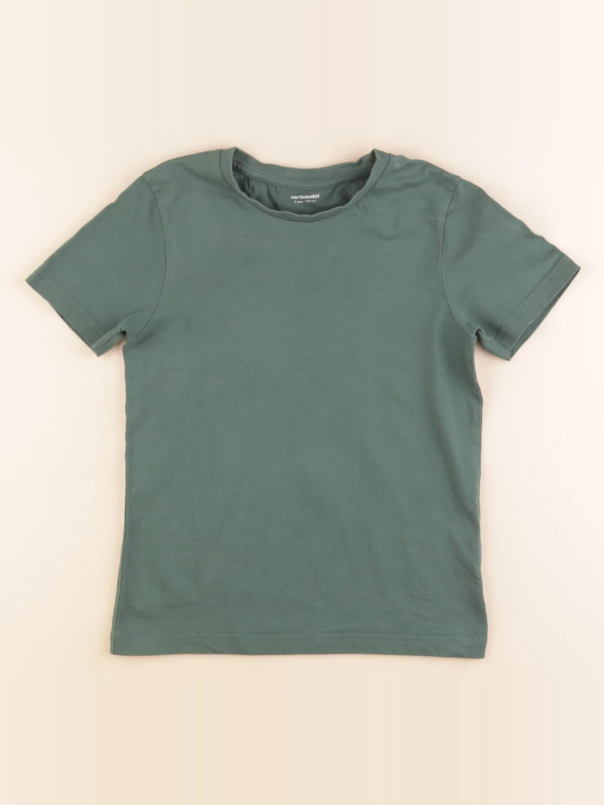 Vertbaudet - tee-shirt vert - 8 ans