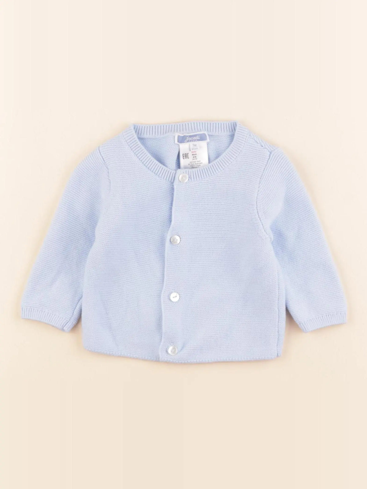 Jacadi - gilet bleu - 3 mois