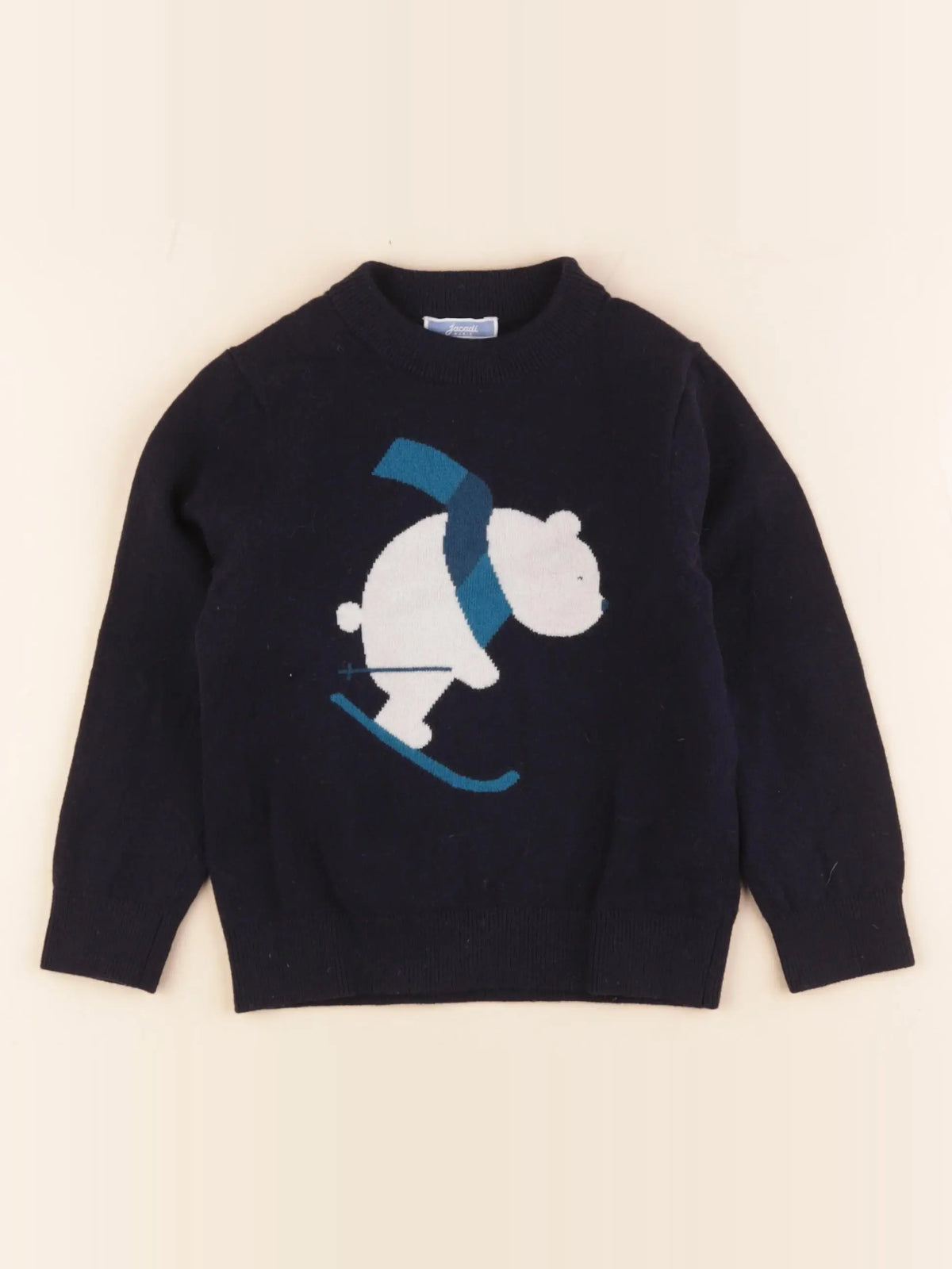 Jacadi - pull bleu - 4 ans