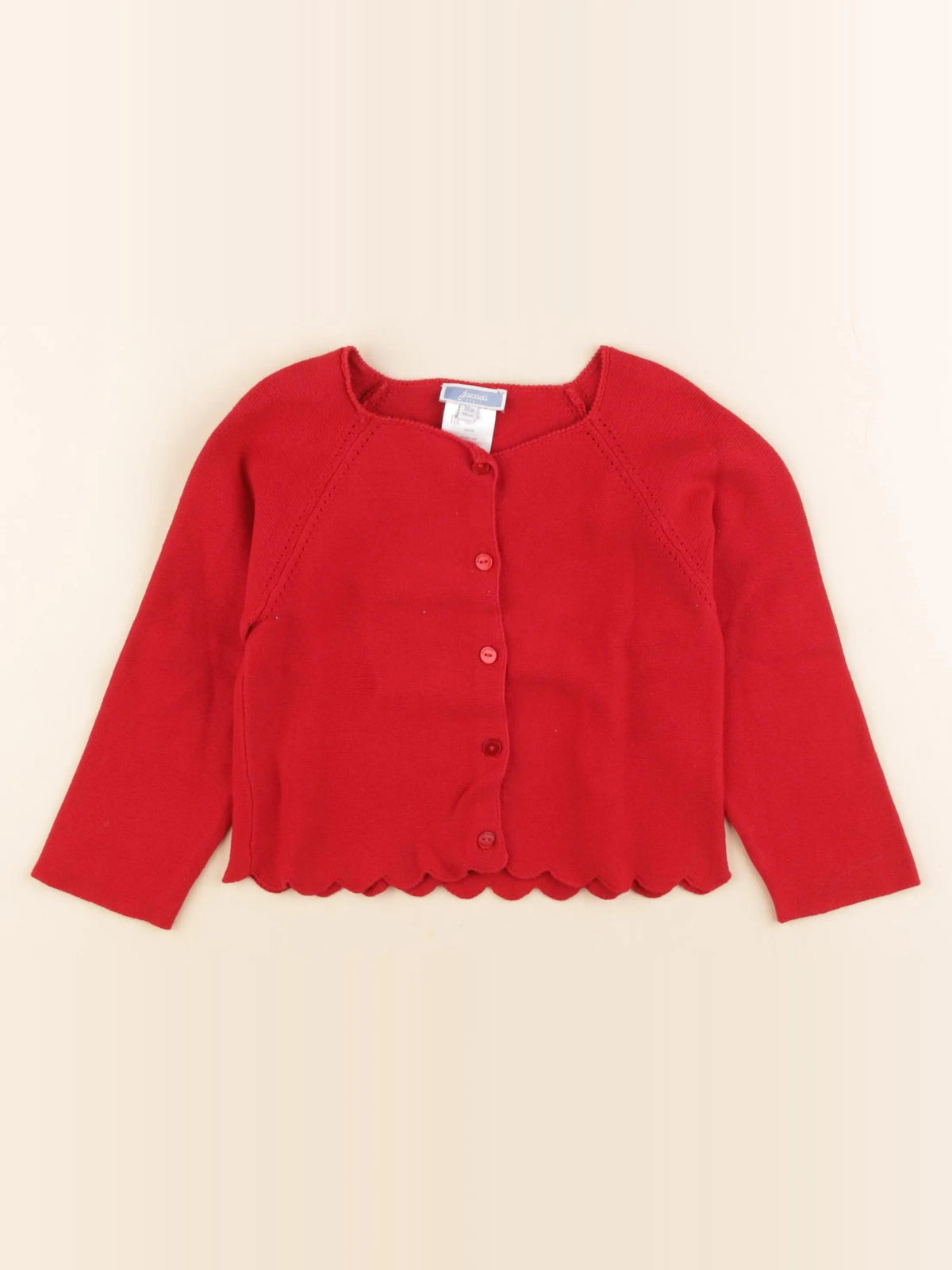 Jacadi - gilet rouge - 36 mois
