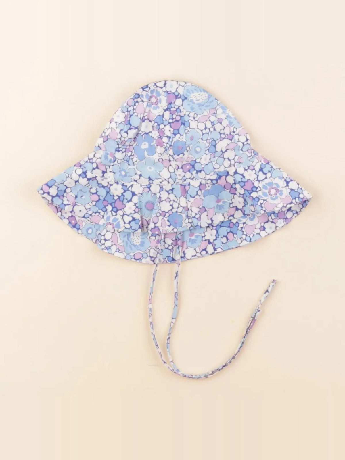 Jacadi - chapeau liberty bleu - 0/3 mois