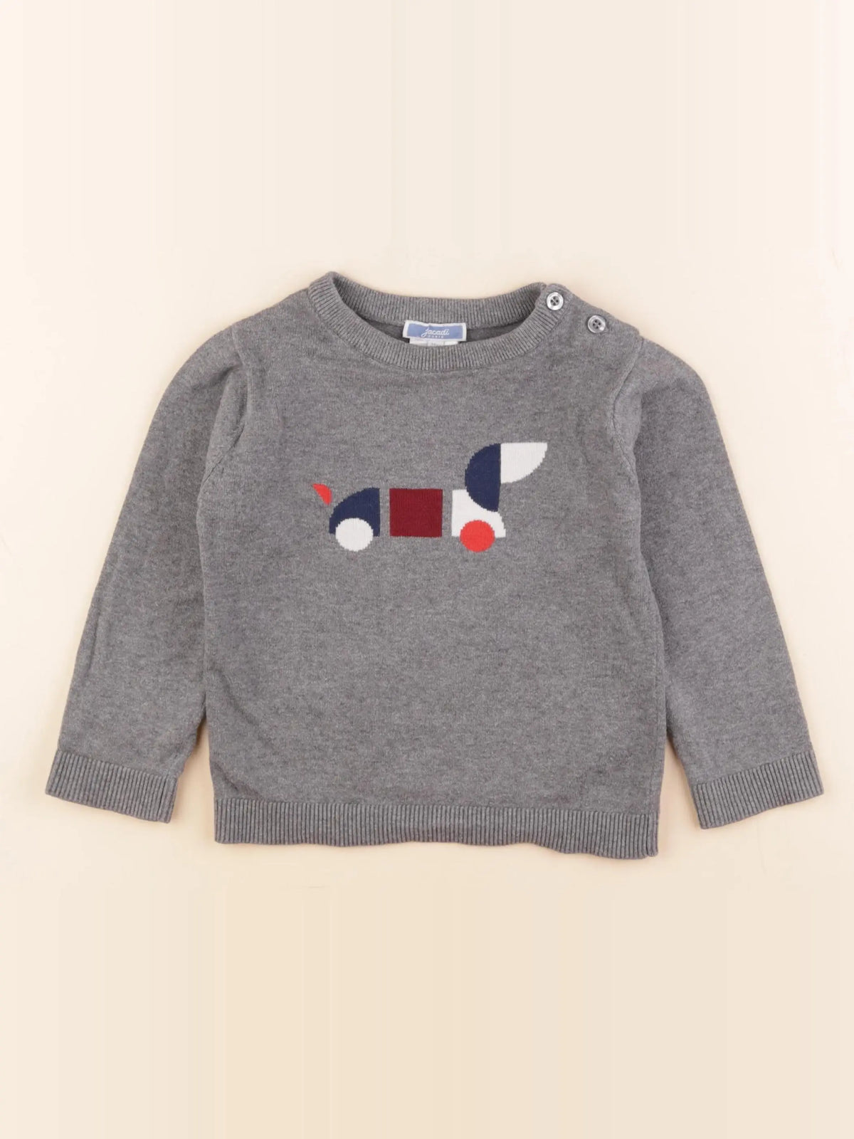Jacadi - pull gris - 36 mois