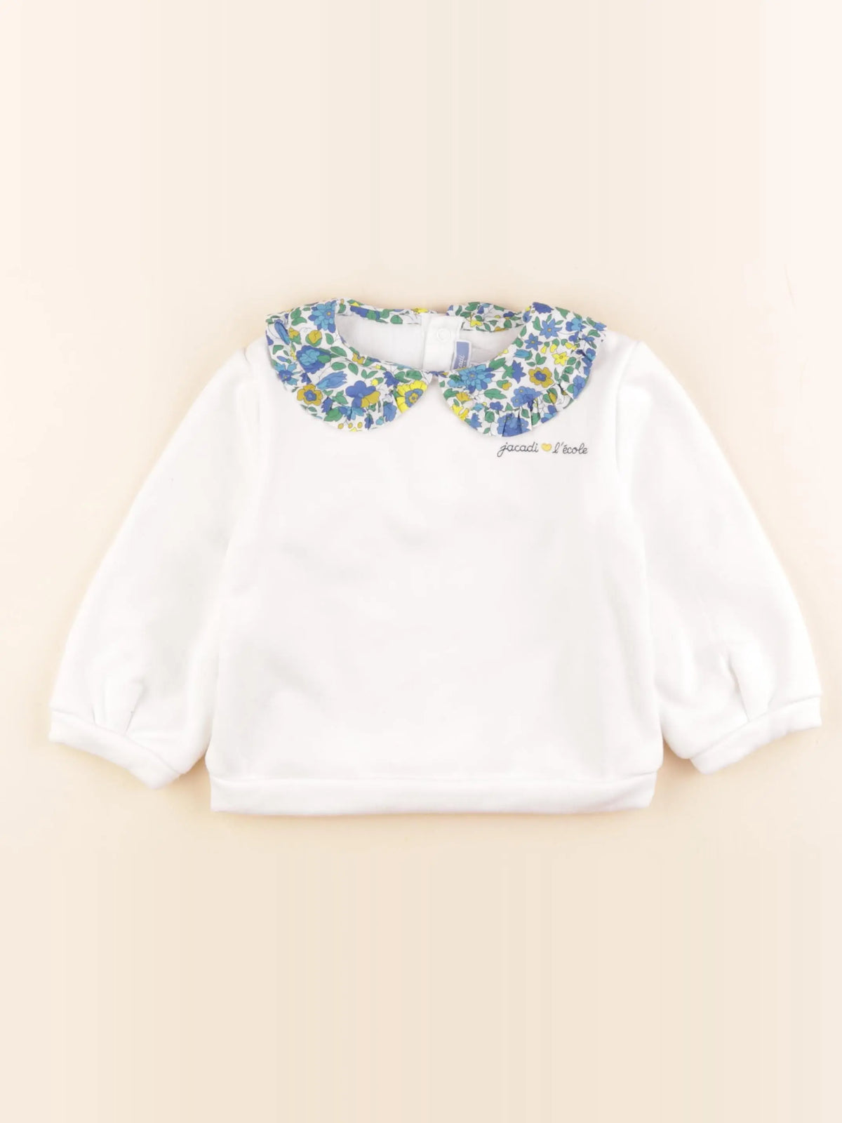 Jacadi - sweat blanc - 36 mois