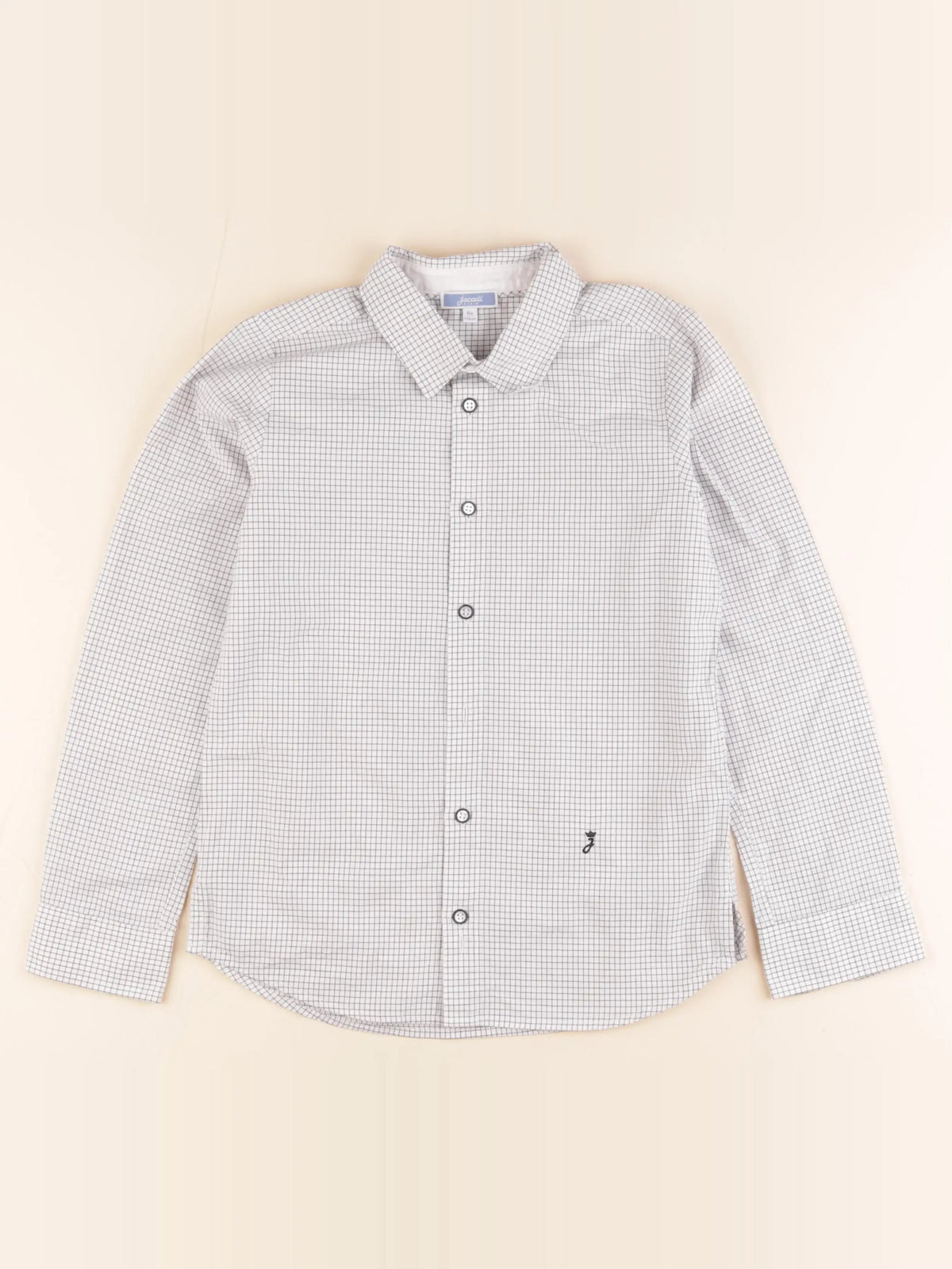 Jacadi - chemise bleu, blanc - 8 ans