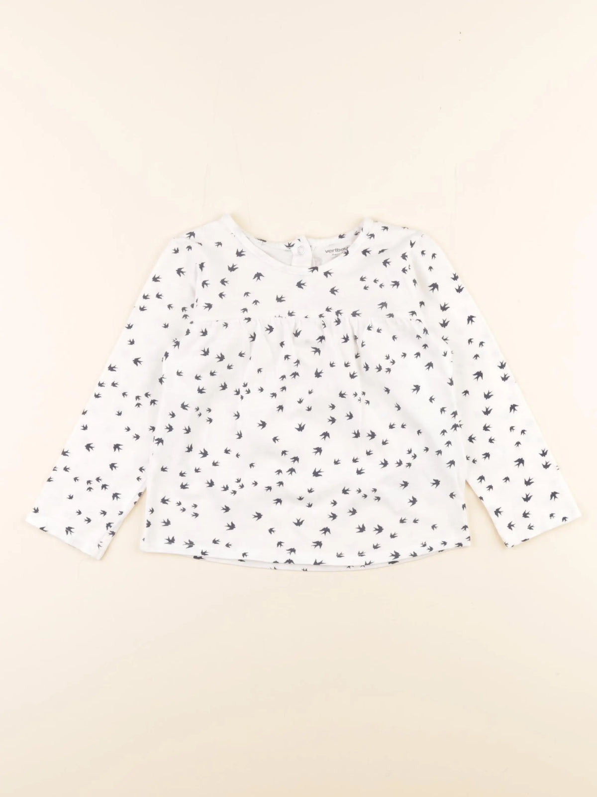 Vertbaudet - tee-shirt blanc - 2 ans