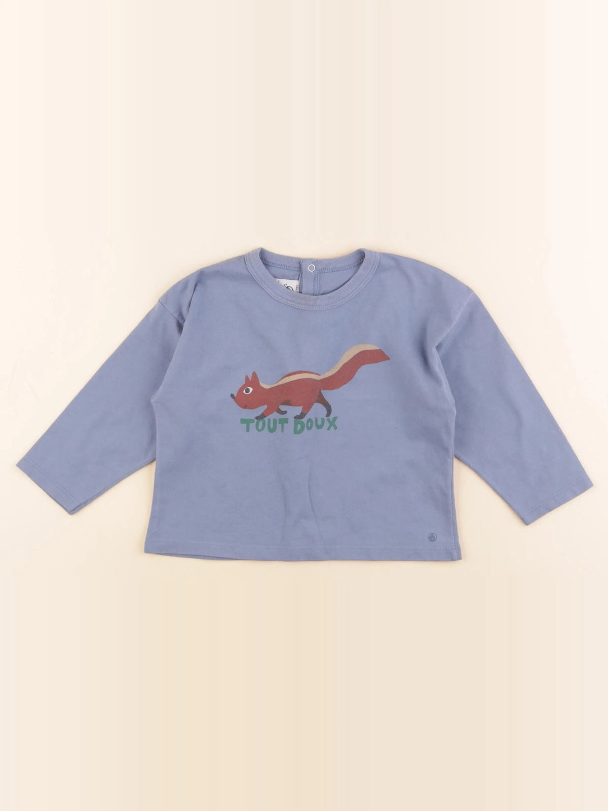 Petit Bateau - tee-shirt bleu - 24 mois
