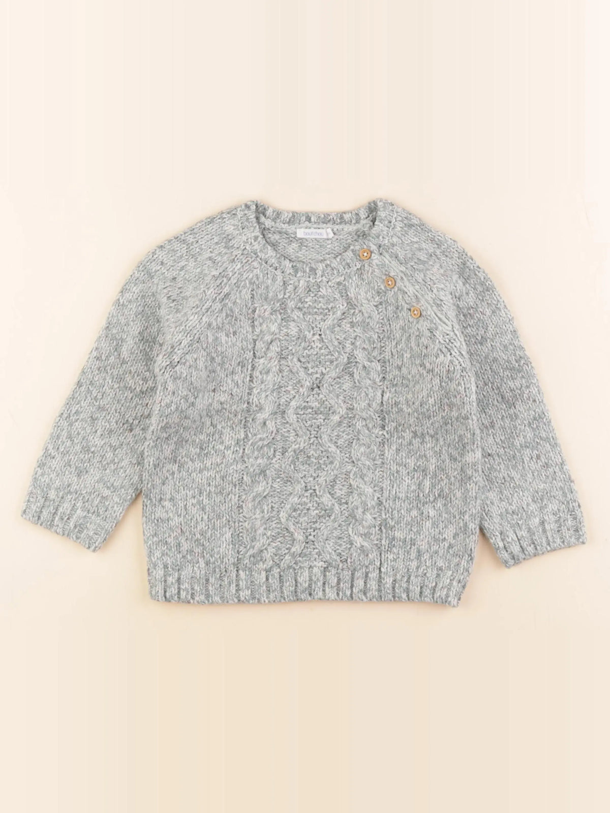 Petit Bateau - pull bleu - 36 mois