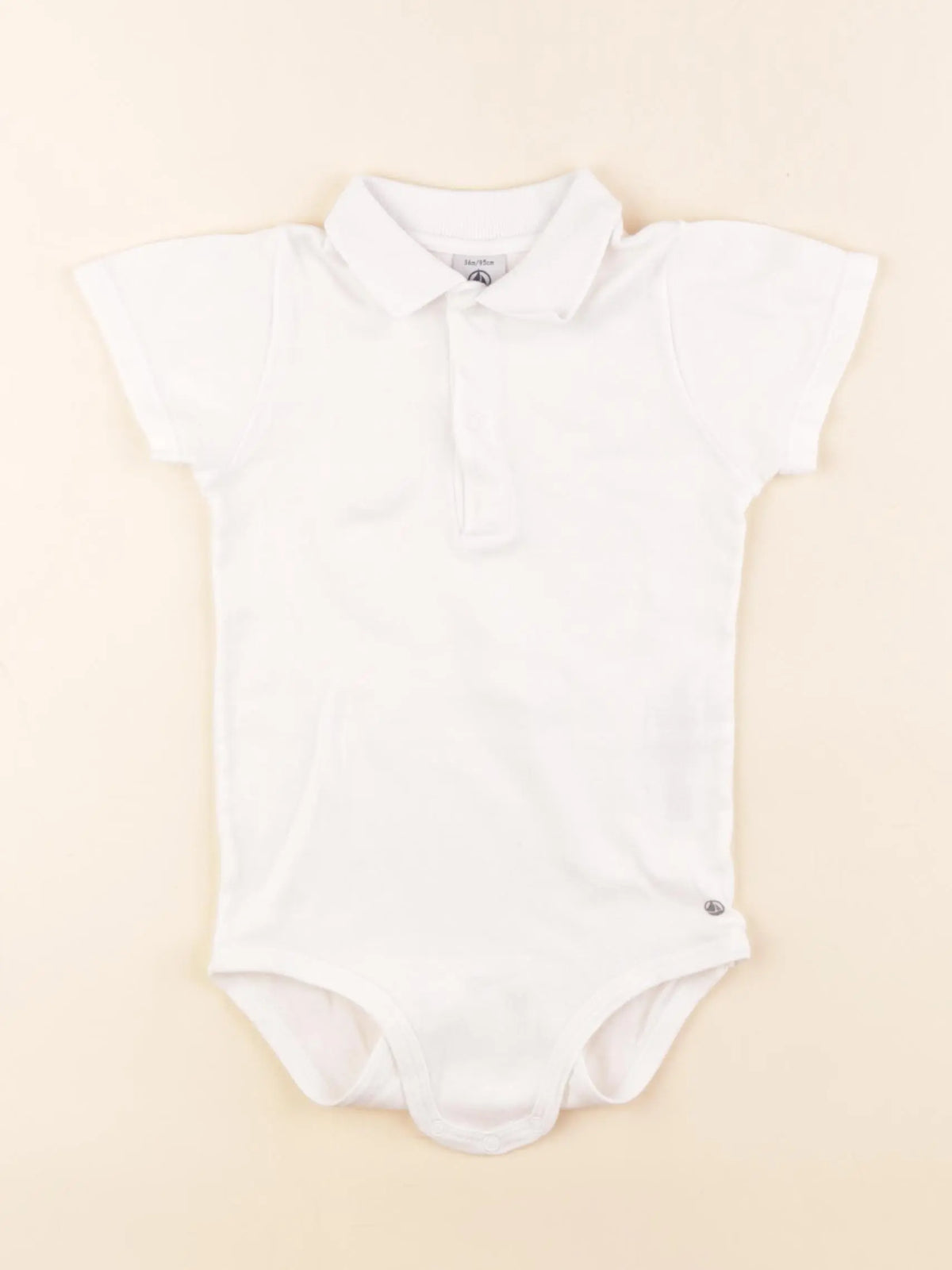 Petit Bateau - body à col blanc - 36 mois