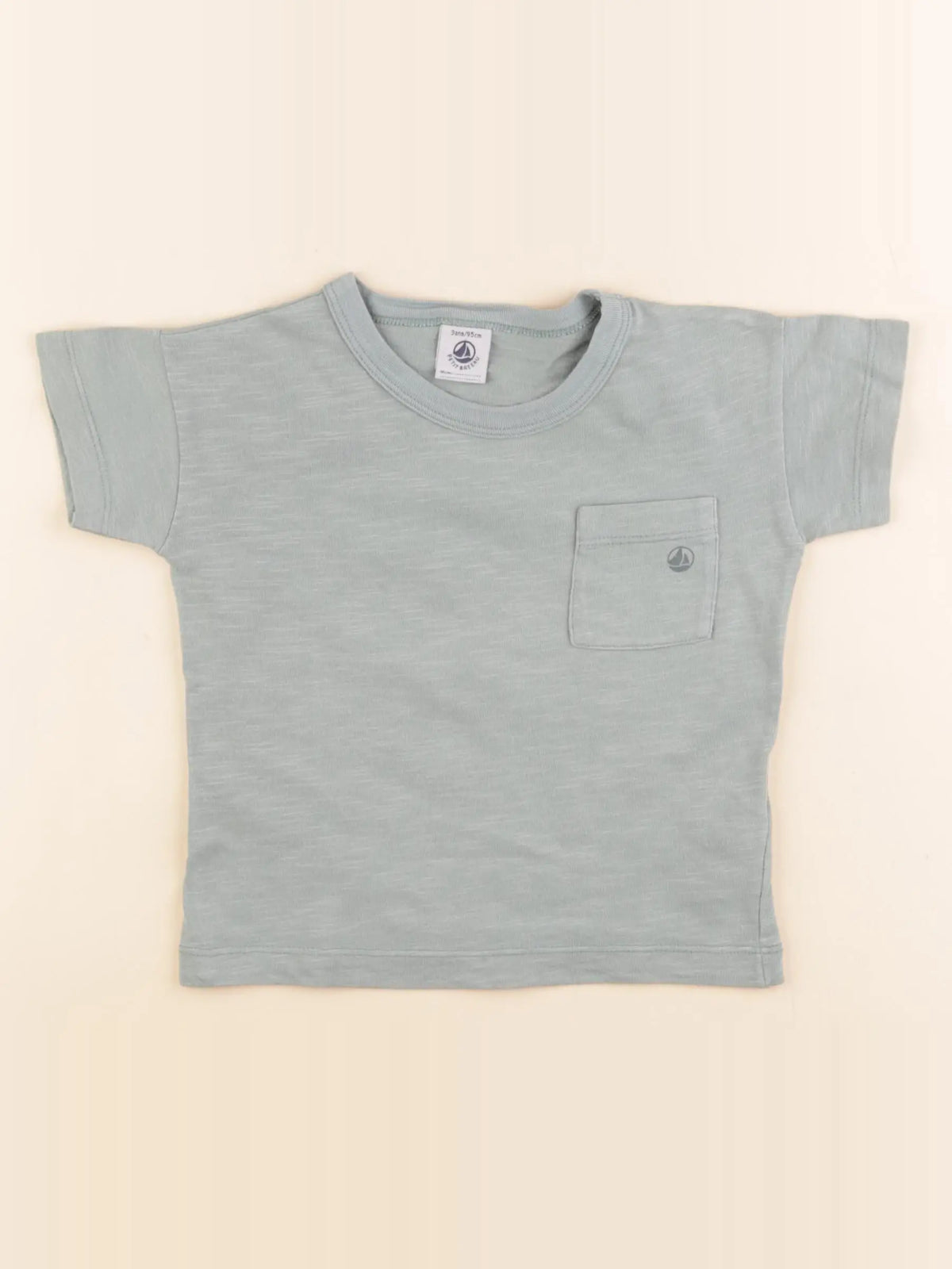 Petit Bateau - tee-shirt vert - 3 ans