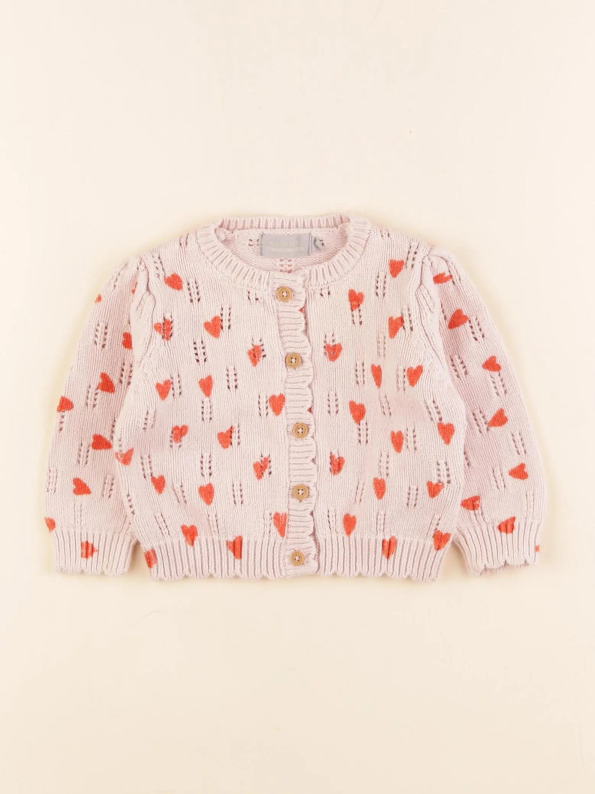 Boutchou - gilet rose - 6 mois