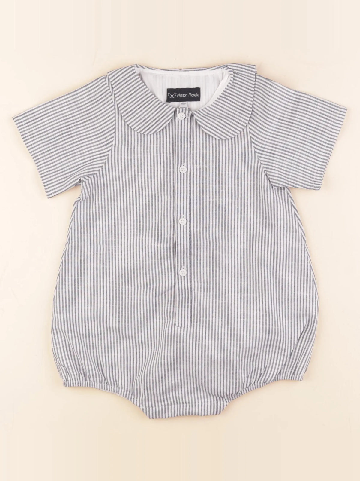Maison Marelle - combinaison blanc, bleu - 36 mois