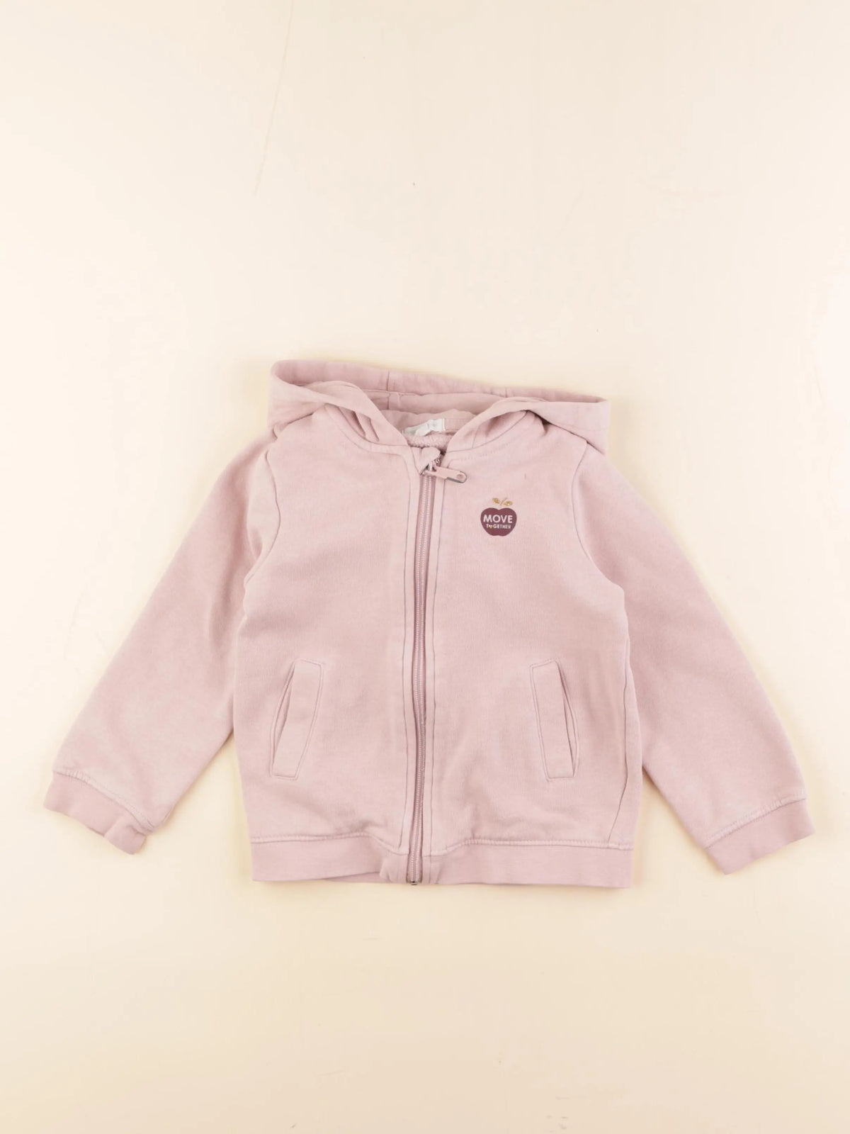 Vertbaudet - sweat rose - 4 ans
