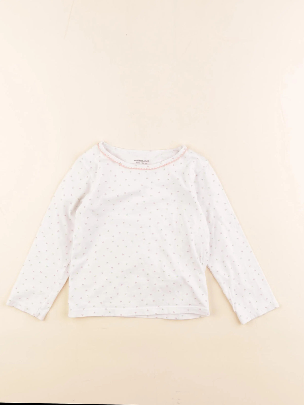 Vertbaudet - maillot de corps blanc - 4 ans
