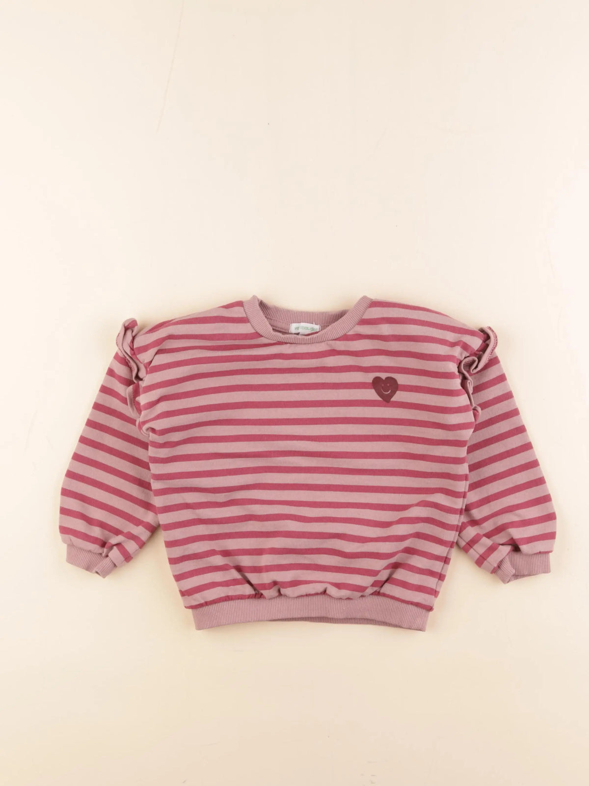 Vertbaudet - sweat rose - 4 ans