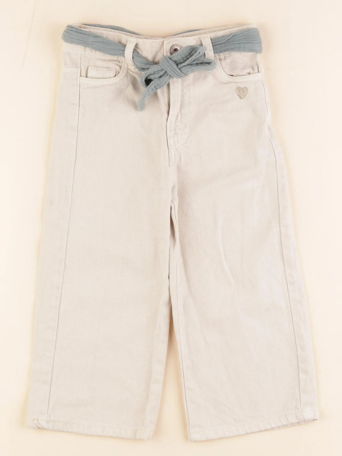 Vertbaudet - jean beige - 3 ans