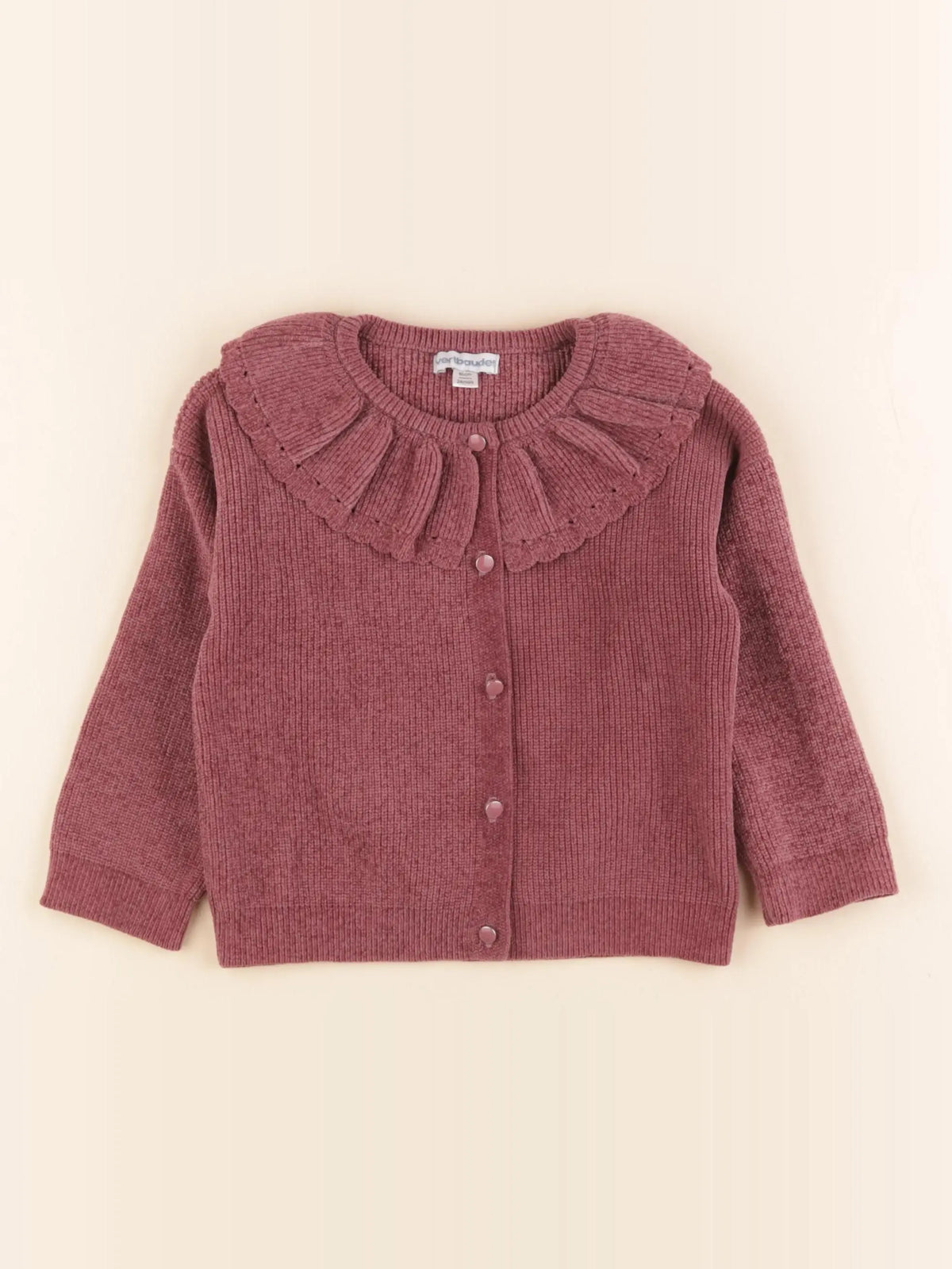 Vertbaudet - gilet rose - 24 mois