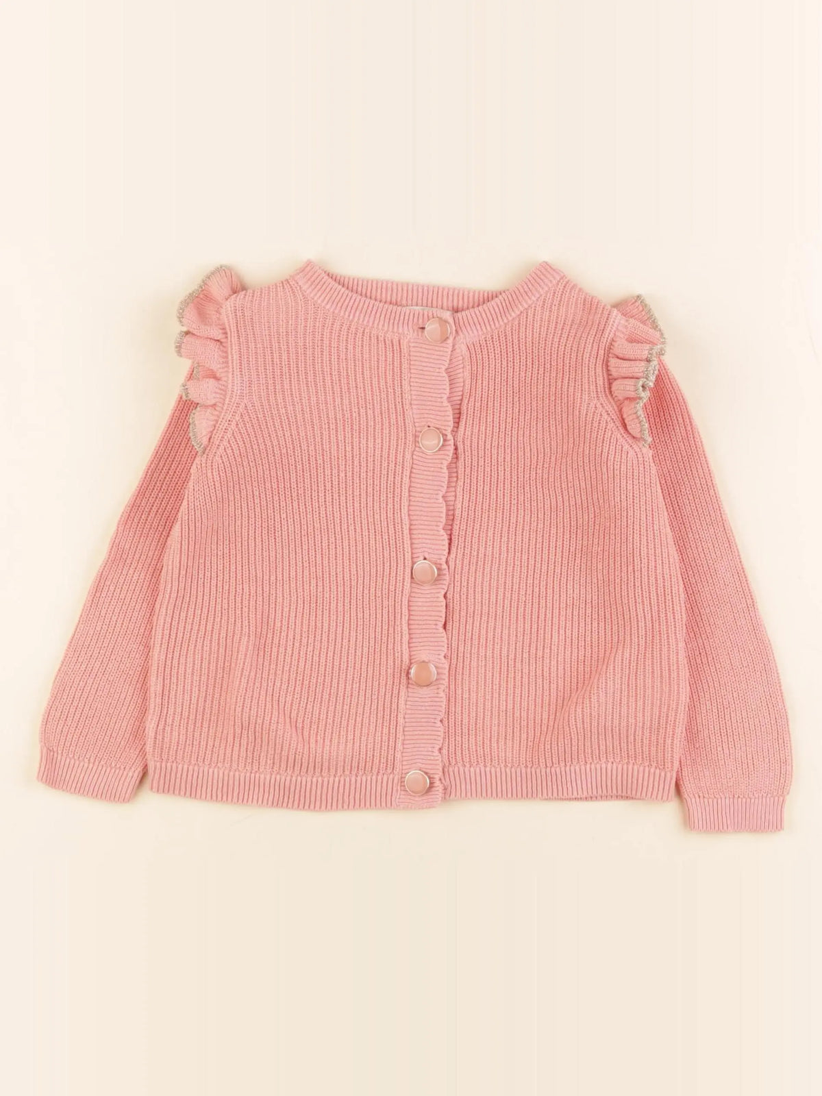 Vertbaudet - gilet orange - 2 ans