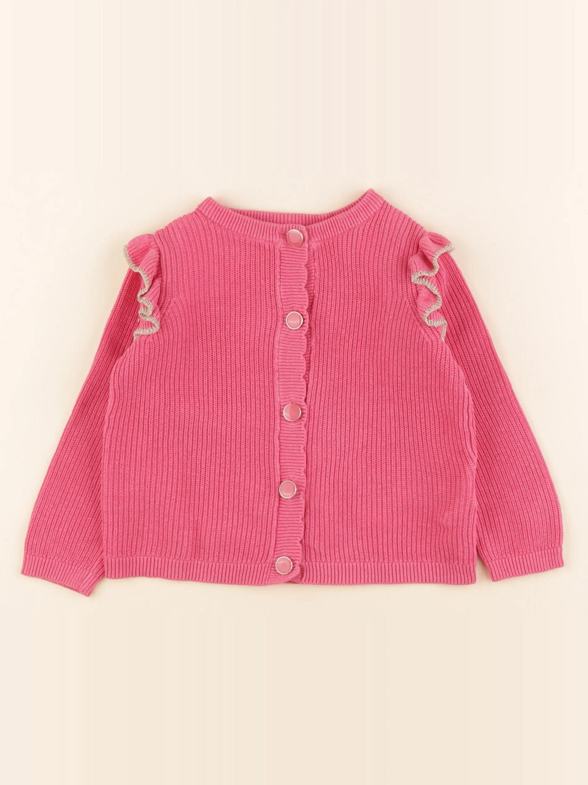 Vertbaudet - gilet rose - 2 ans
