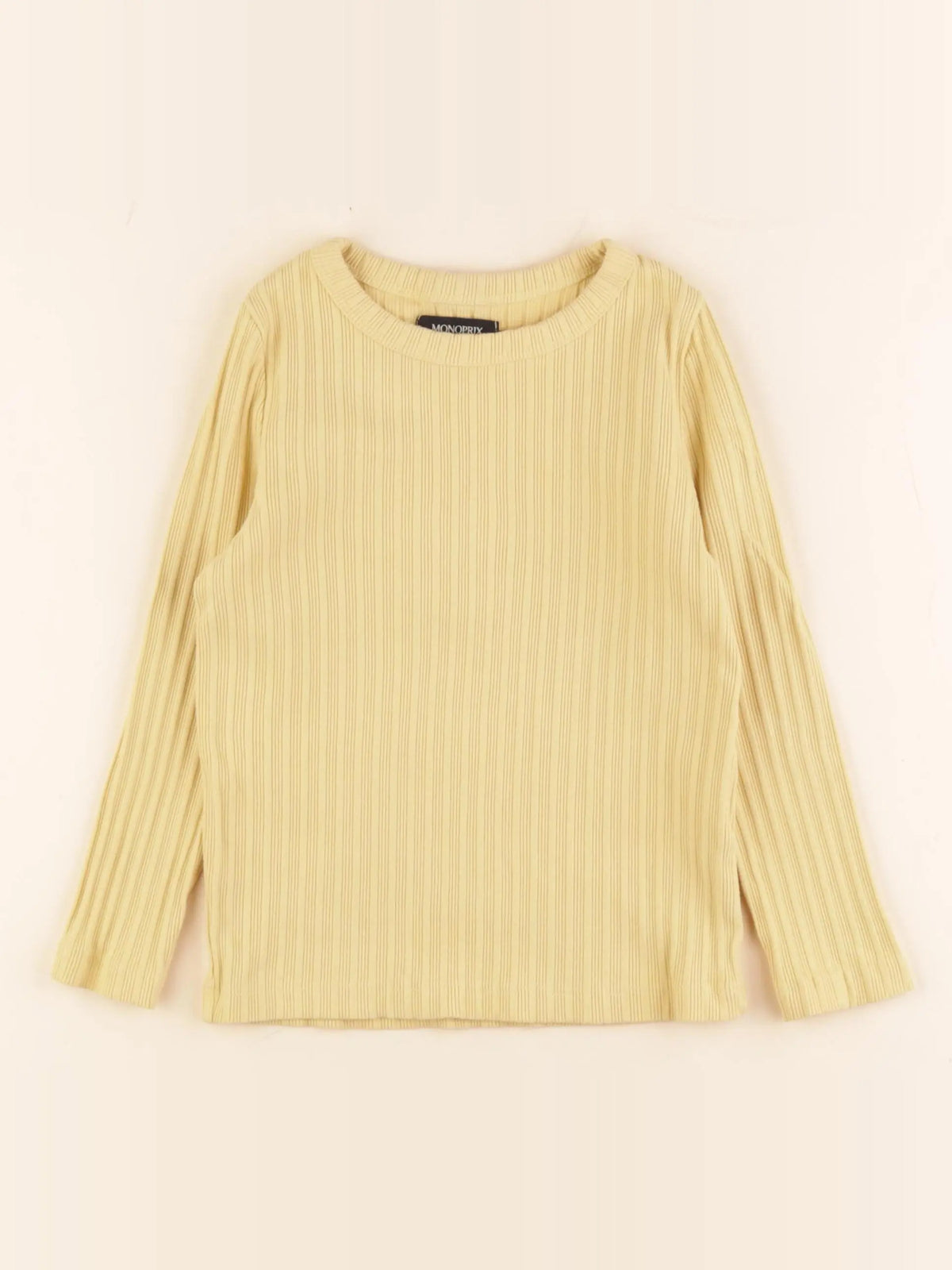 Monoprix - tee-shirt jaune - 6 ans