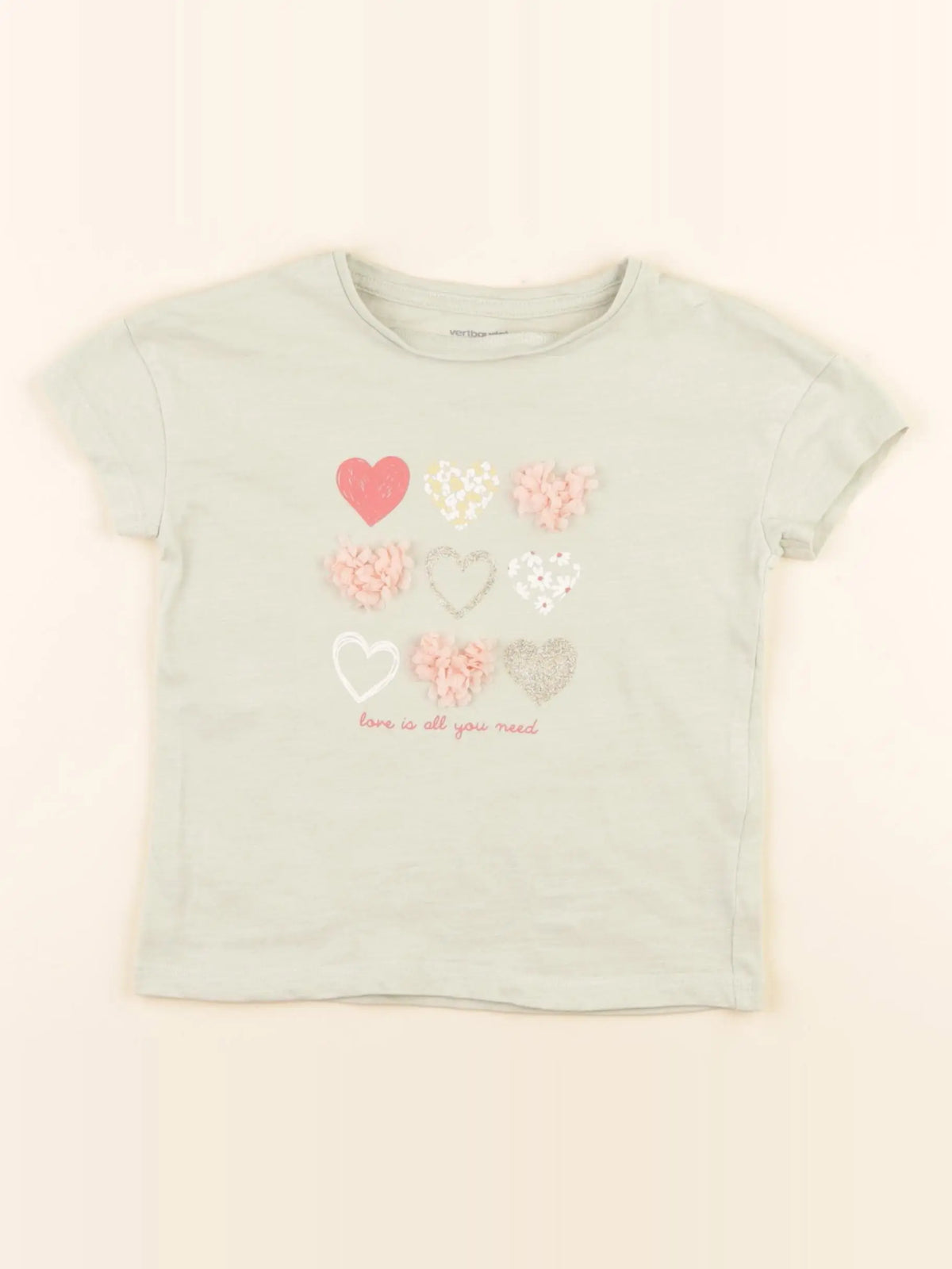 Vertbaudet - tee-shirt vert - 3 ans