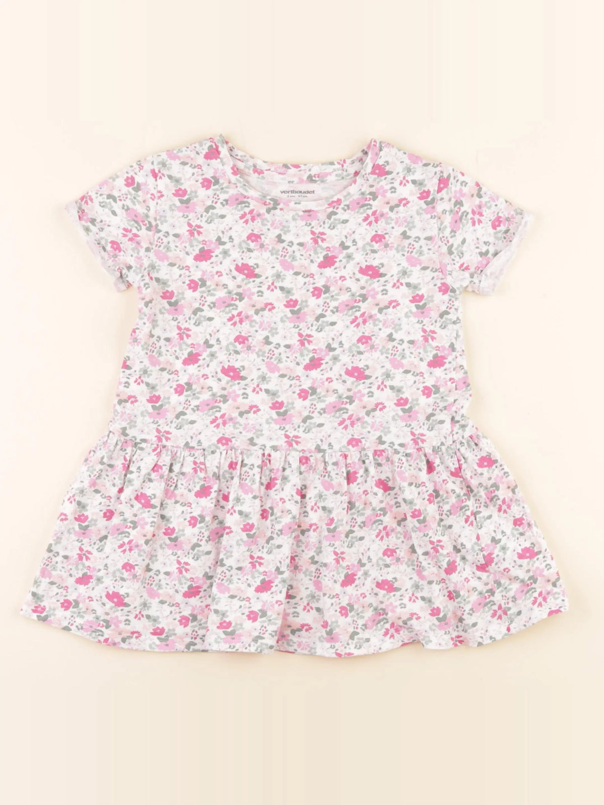 Vertbaudet - robe rose - 3 ans