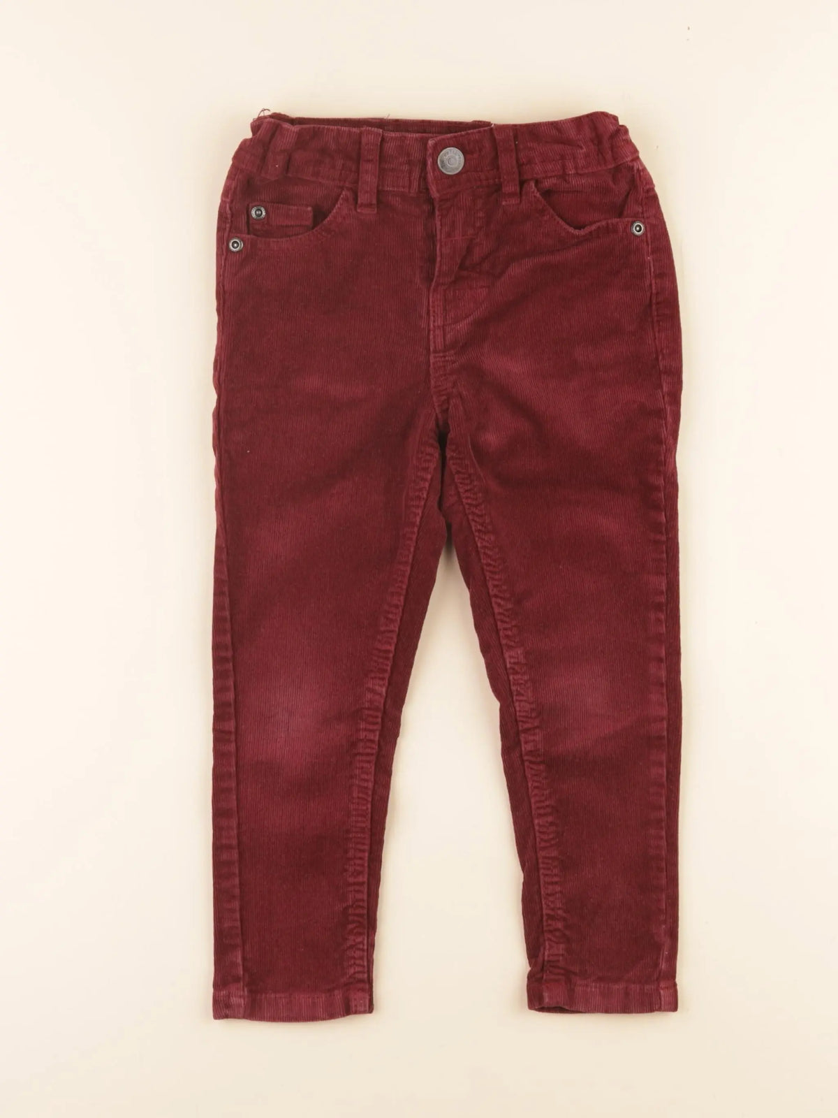 Vertbaudet - pantalon rouge - 3 ans