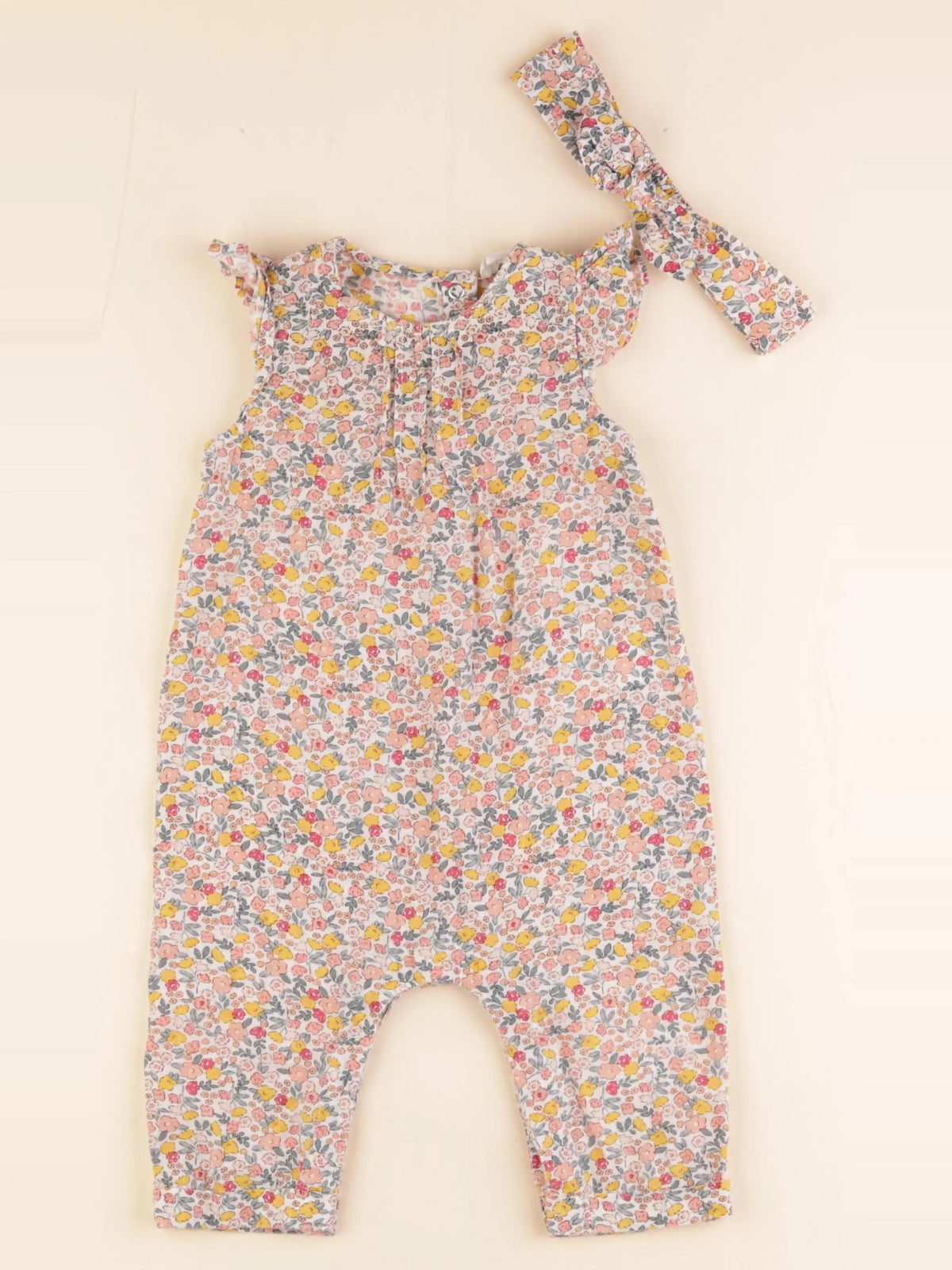 Vertbaudet - combinaison multicolore - 9 mois