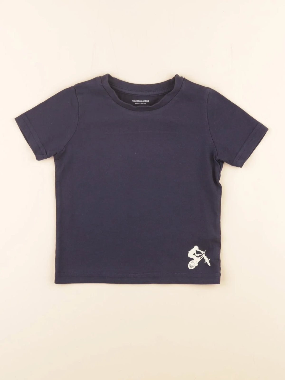 Vertbaudet - tee-shirt bleu - 3 ans