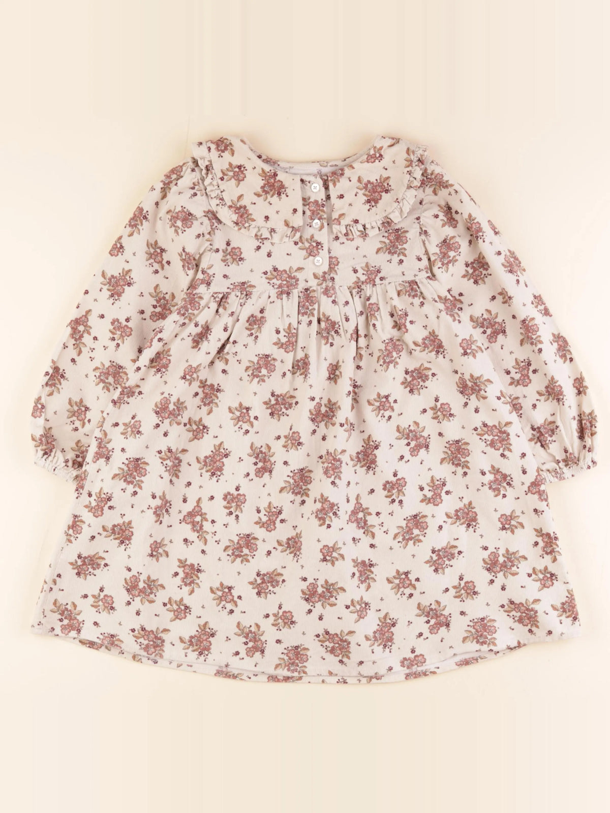 Vertbaudet - robe beige - 6 ans