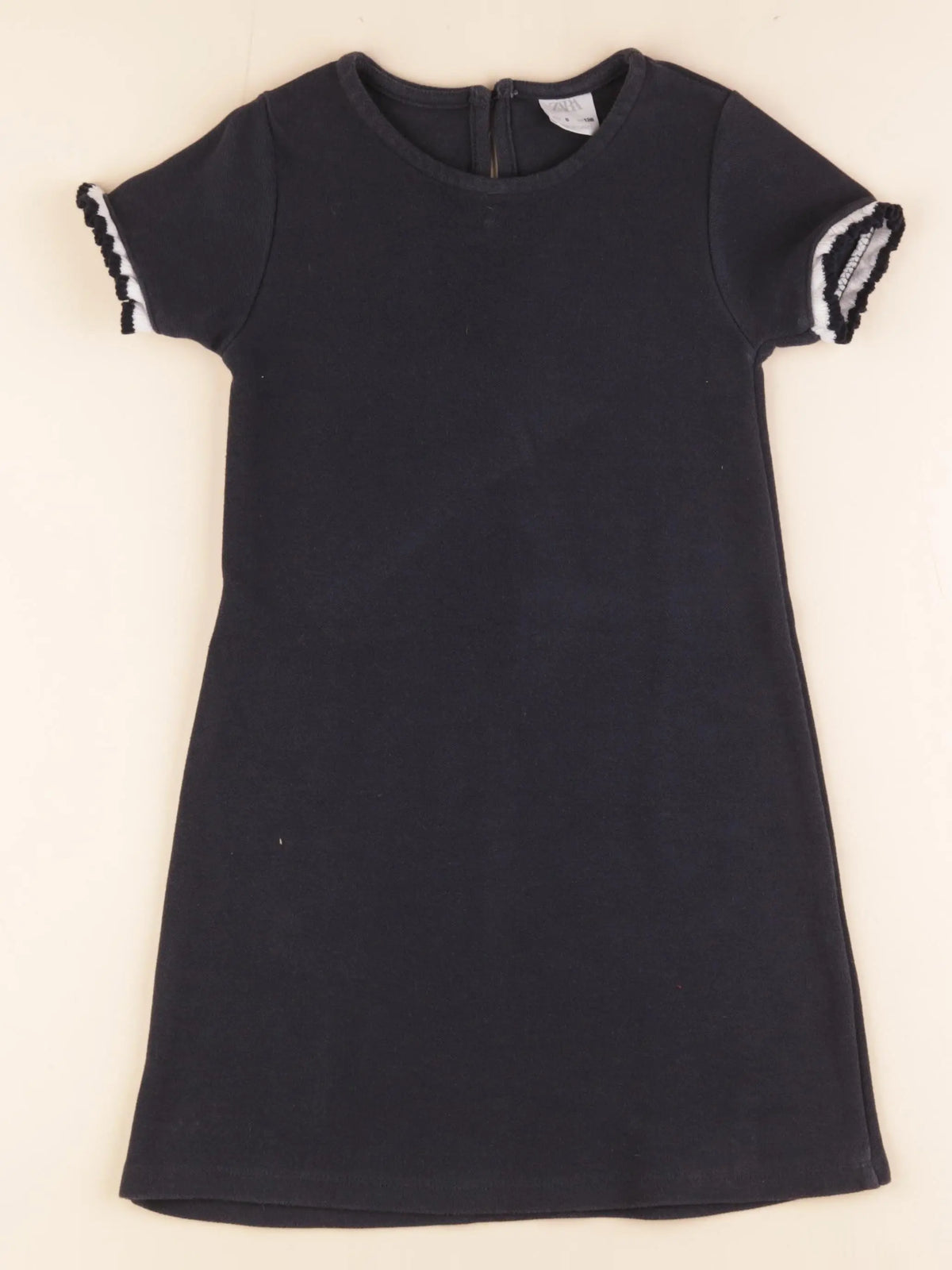 Zara - robe bleu, blanc - 8 ans