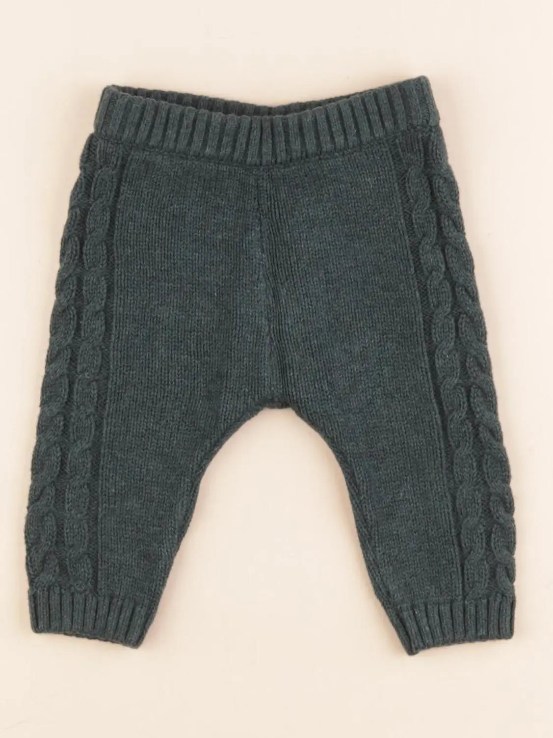 H&M - legging vert - 1/2 mois