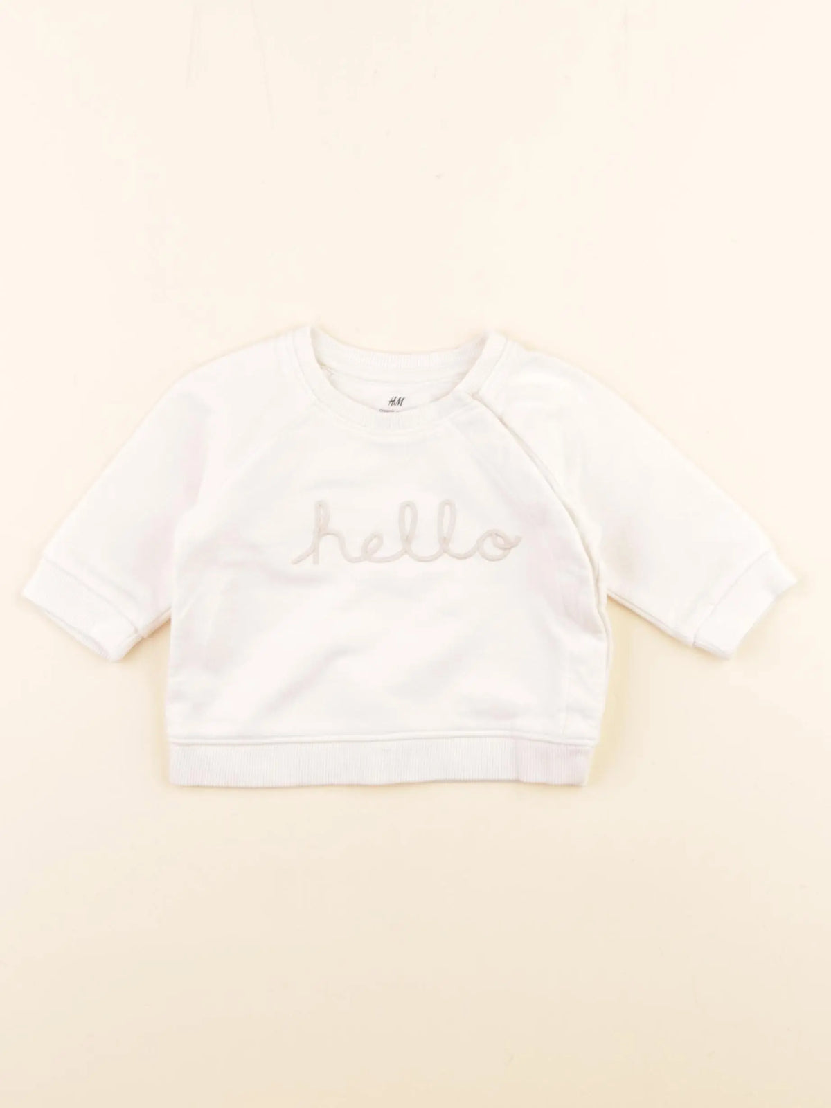H&M - sweat beige - 1/2 mois