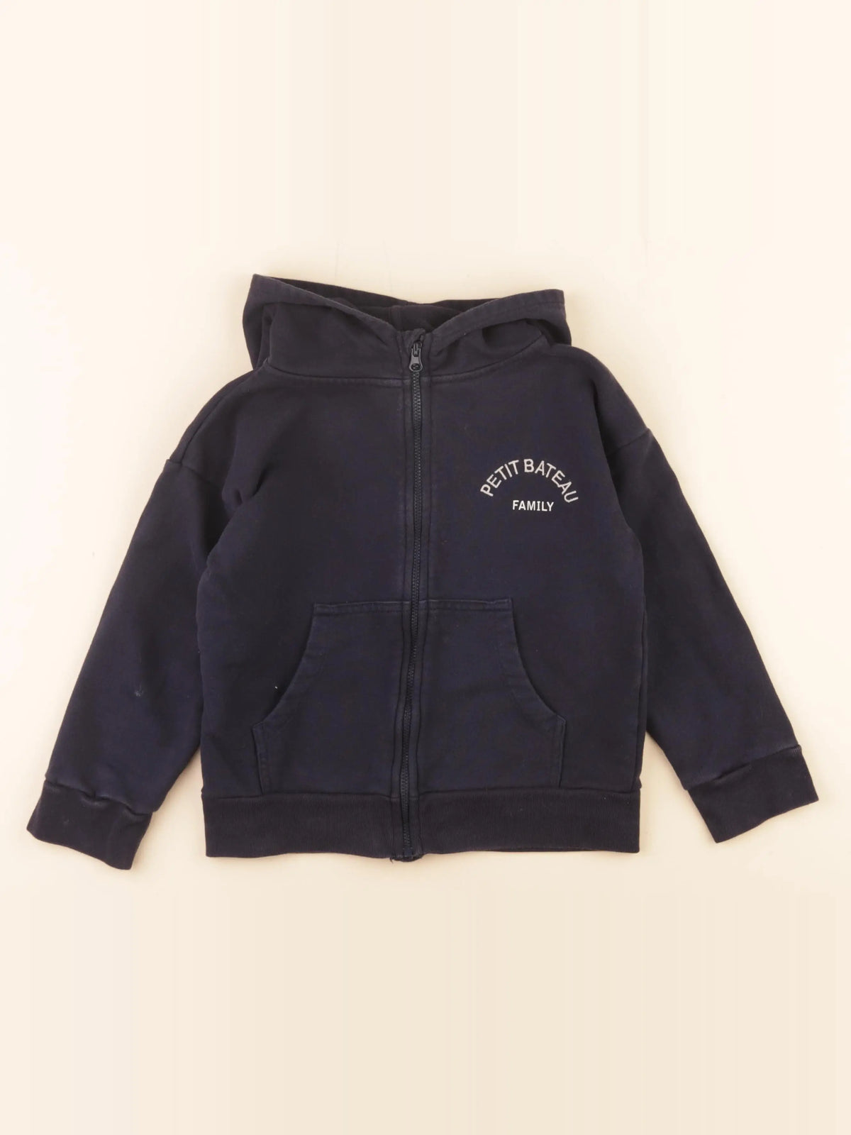 Petit Bateau - sweat bleu - 6 ans