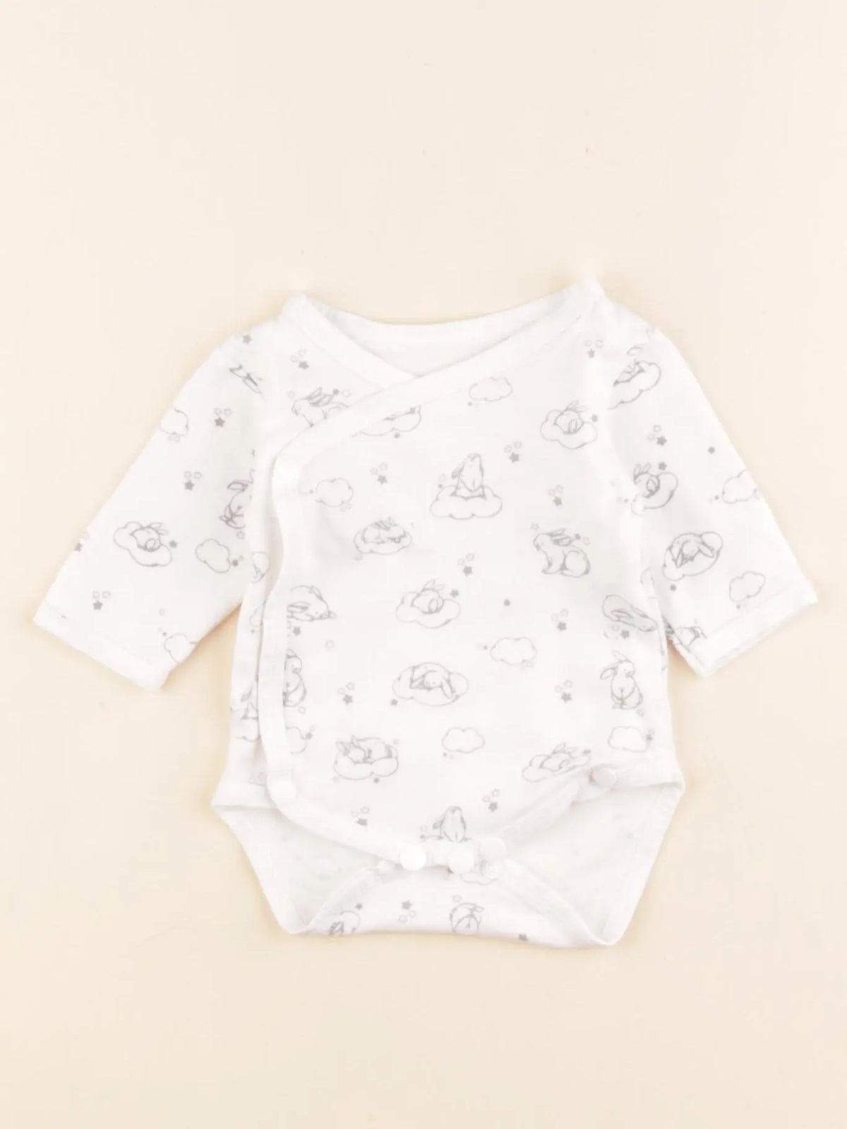 Envie de Fraise - body blanc - 0/3 mois