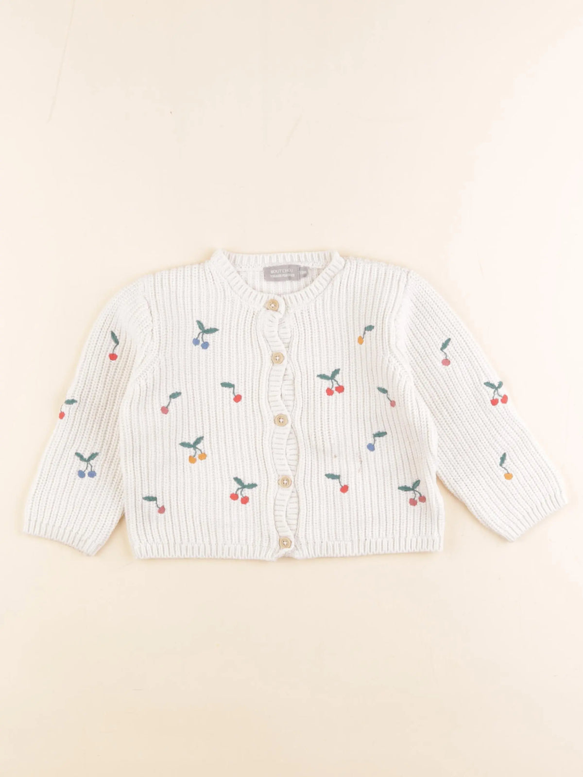 Boutchou - gilet blanc - 18 mois