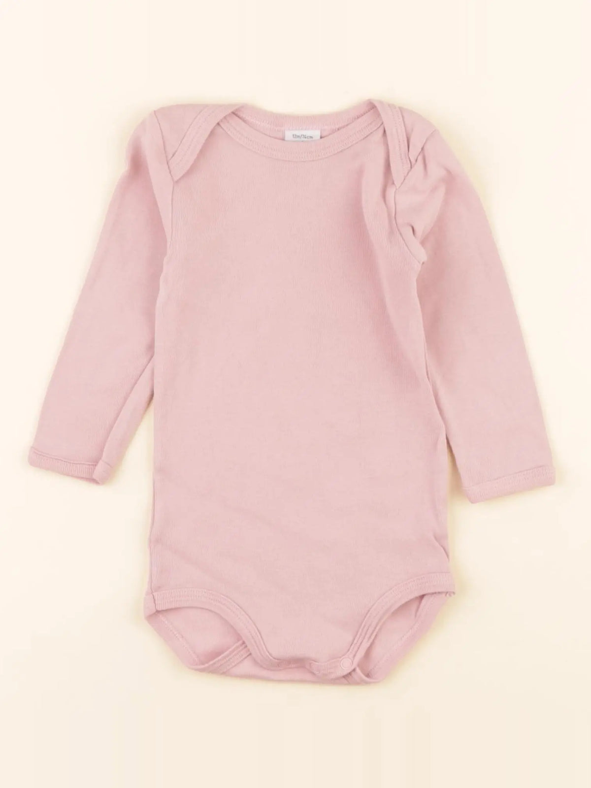 Petit Bateau - body rose - 12 mois