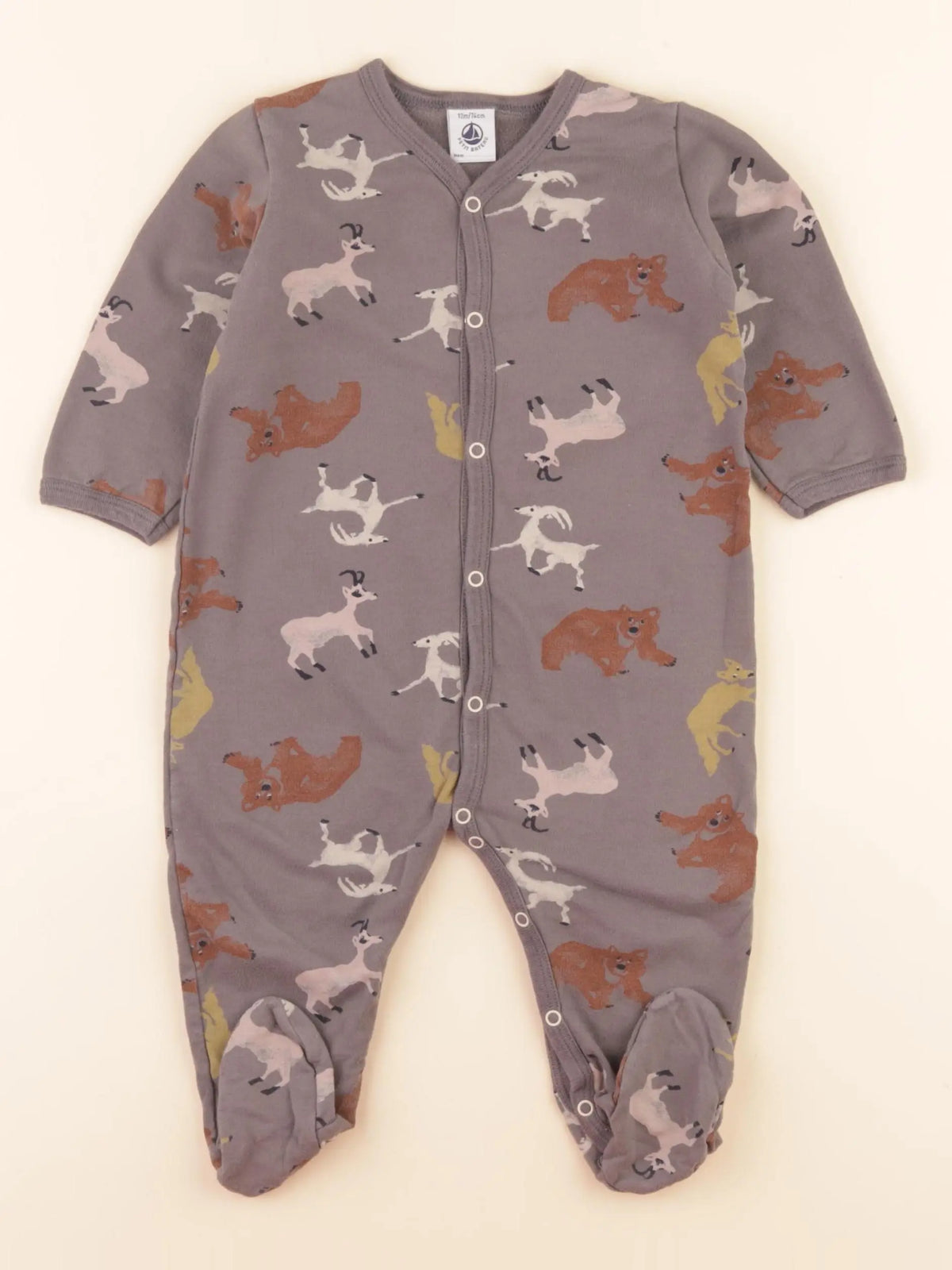 Pyjama coton gris