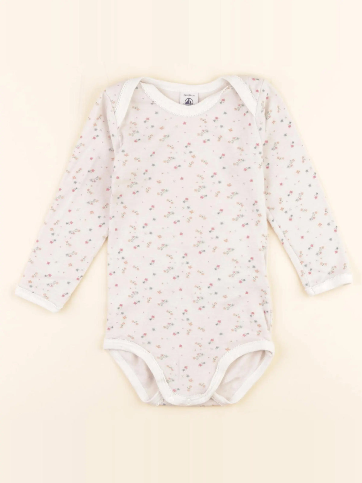 Petit Bateau - body beige - 24 mois
