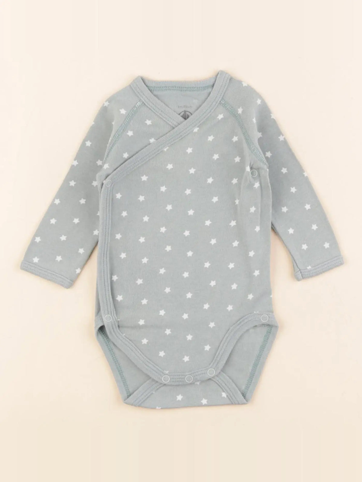 Petit Bateau - body bleu - 3 mois