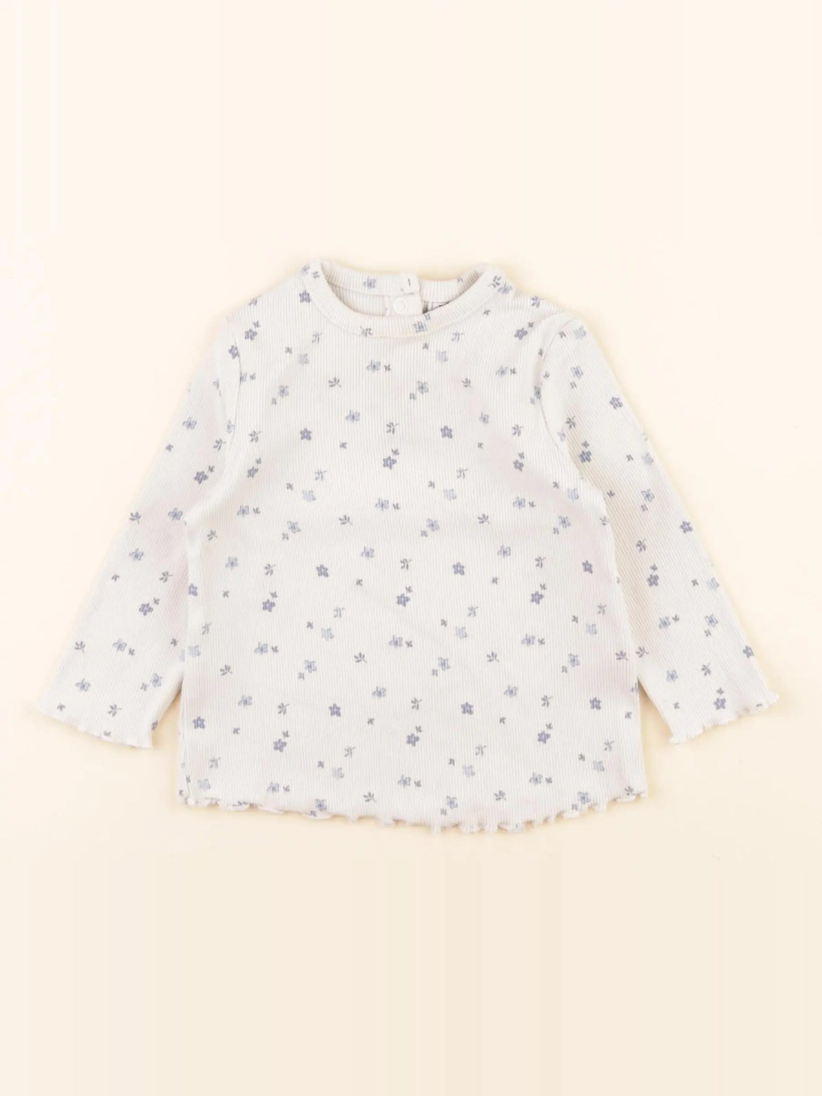 Tape à l'oeil - tee-shirt blanc, bleu - 9 mois