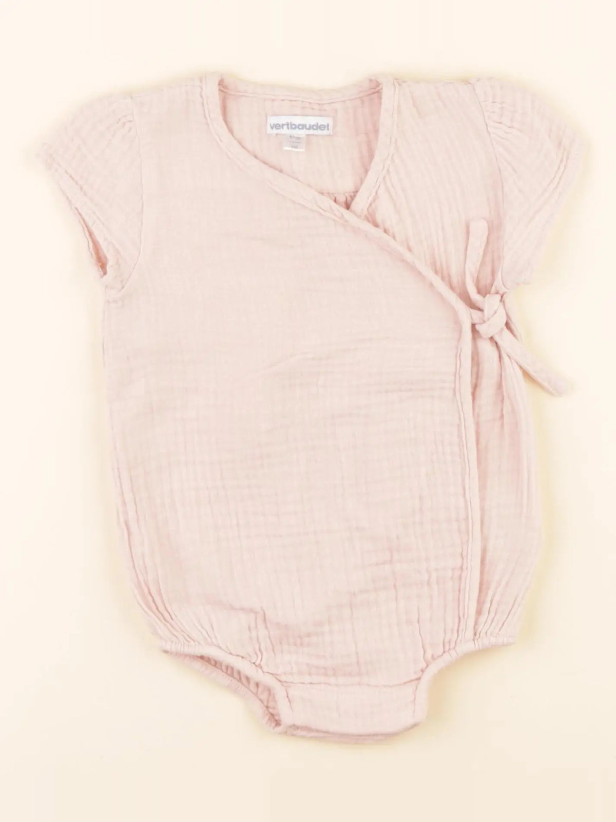 Vertbaudet - combinaison rose - 6 mois