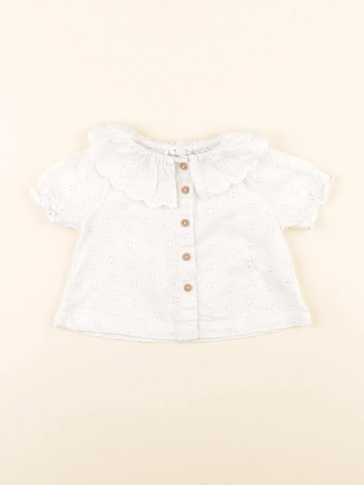Vertbaudet - blouse blanc - 12 mois