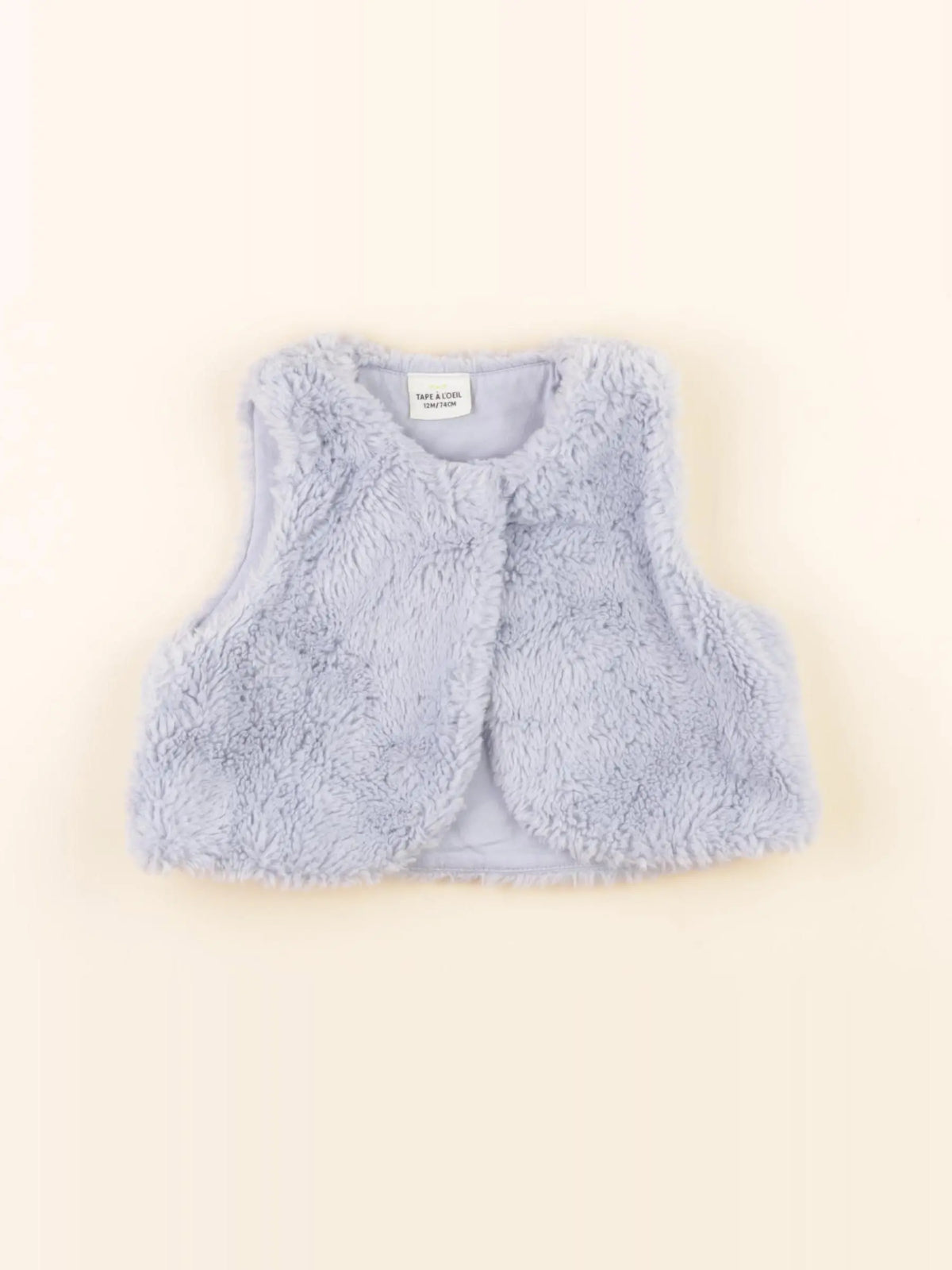 Tape à l'oeil - gilet bleu - 12 mois