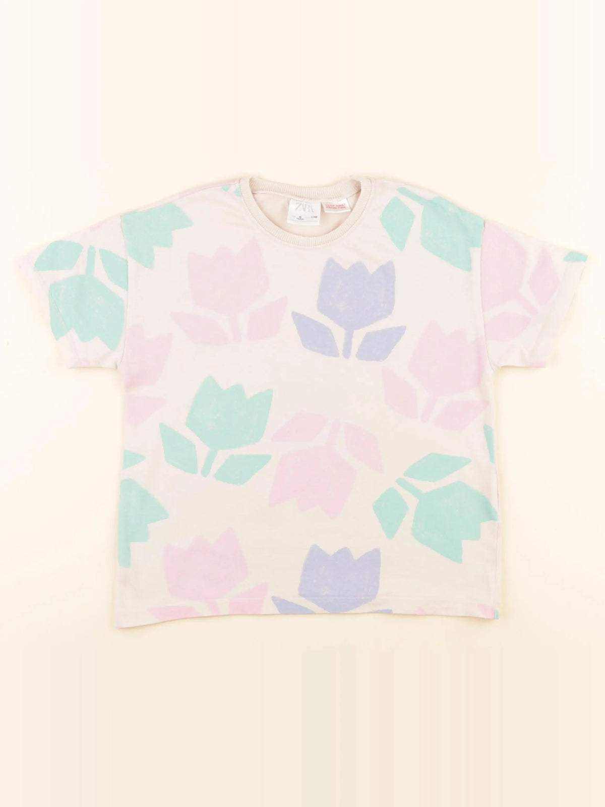Zara - tee-shirt multicolore - 6 ans