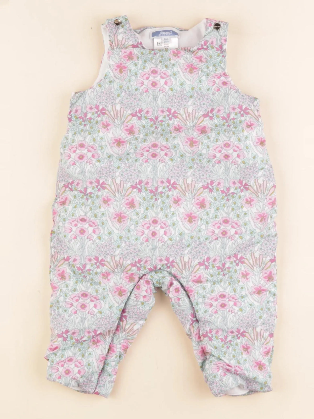 Jacadi - salopette liberty multicolore - 6 mois