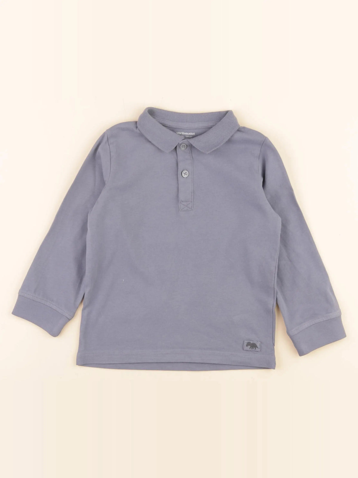 Vertbaudet - polo bleu - 4 ans