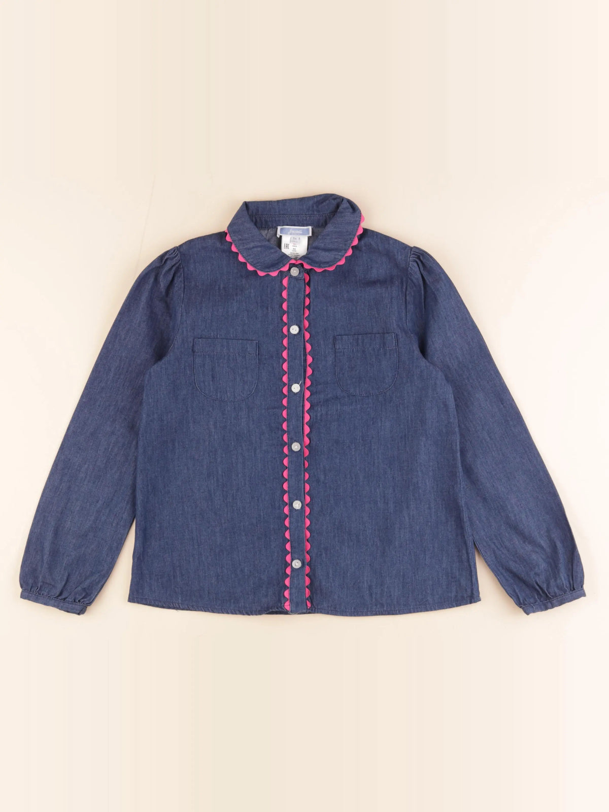 Jacadi - chemise bleu - 8 ans