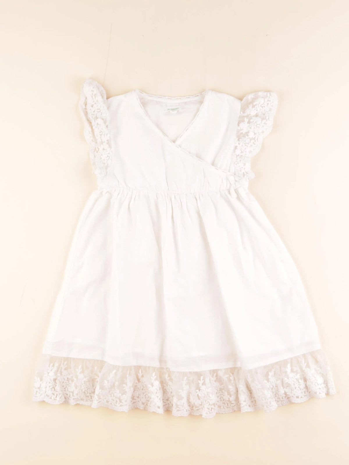 Vertbaudet - robe blanc - 5/6 ans