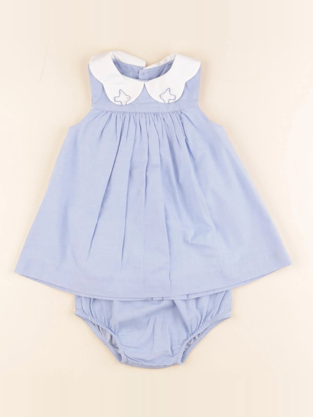 Jacadi - robe bleu - 12 mois
